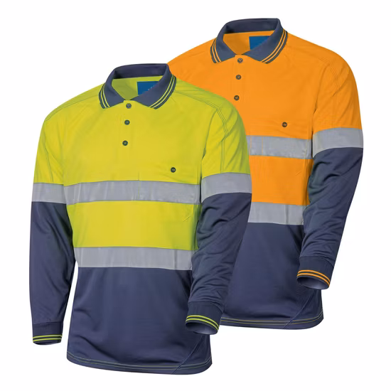Algodón Ropa de trabajo personalizada Protección contra arco eléctrico Antiácido Uniforme a prueba de derretimiento Impermeable Resistencia al aceite Antiestático Permanente Fr Chaqueta de seguridad de alta visibilidad