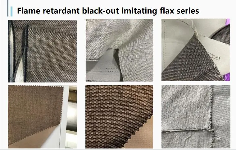 High Quality Home Textile Inherent Flame Retardant Curtain Fabric