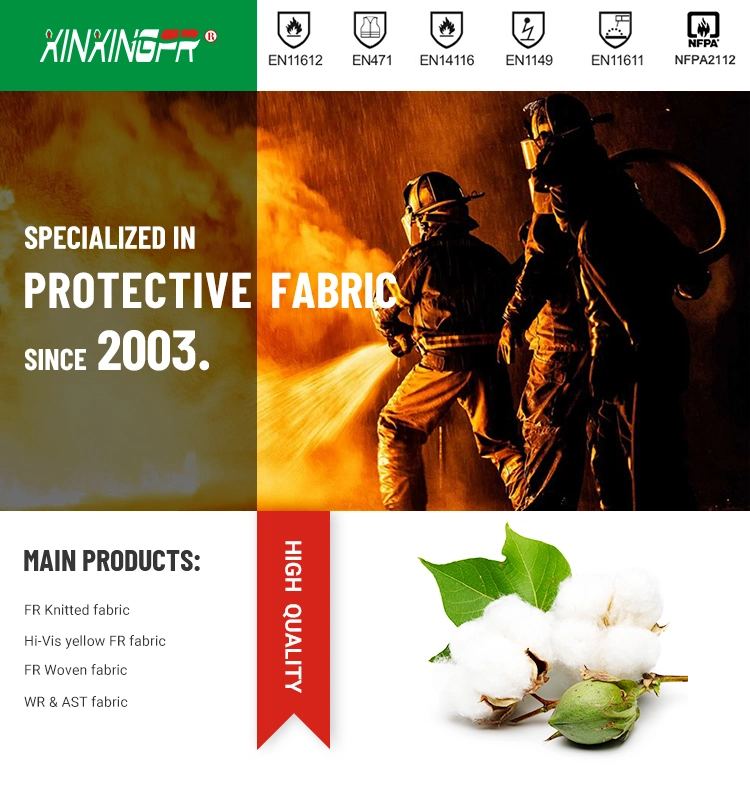 260gram 88% Cotton 12% Nylon Flame Protection Fabric for Fr Garment