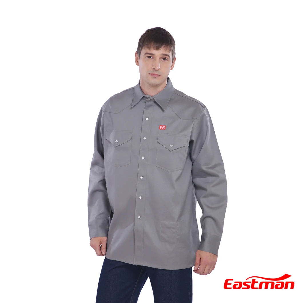 Fr Shirt Protective Workwear Flame Retardant Shirt for Worker