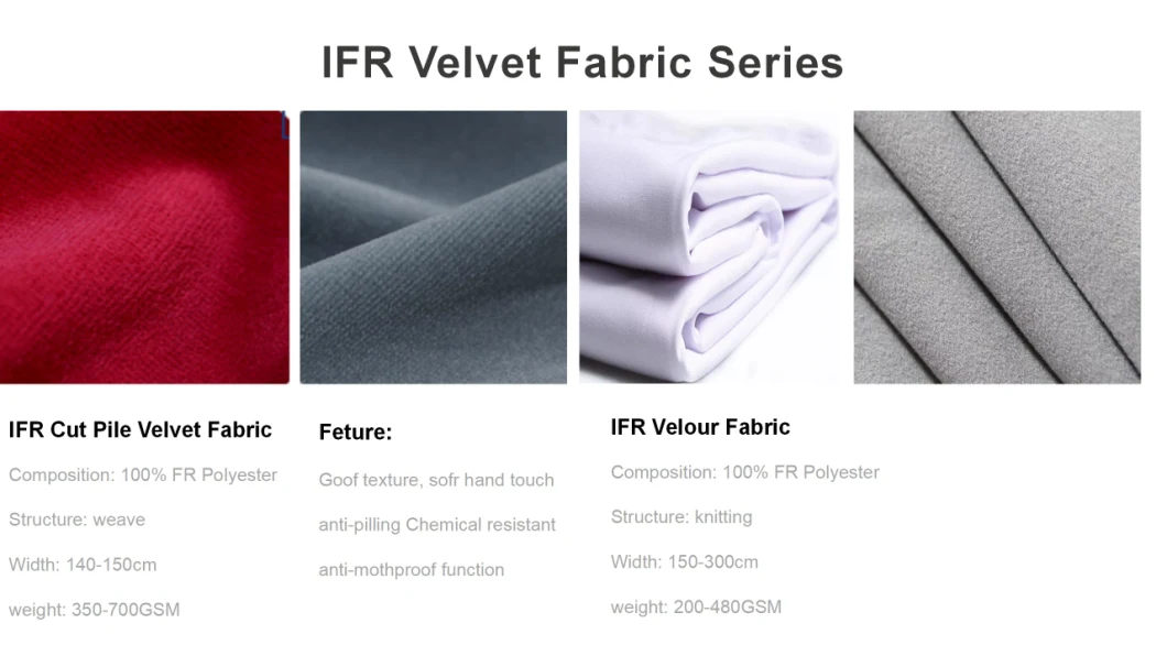 100% Polyester Inherent Flame Retardant High Quality Curtain Fabric