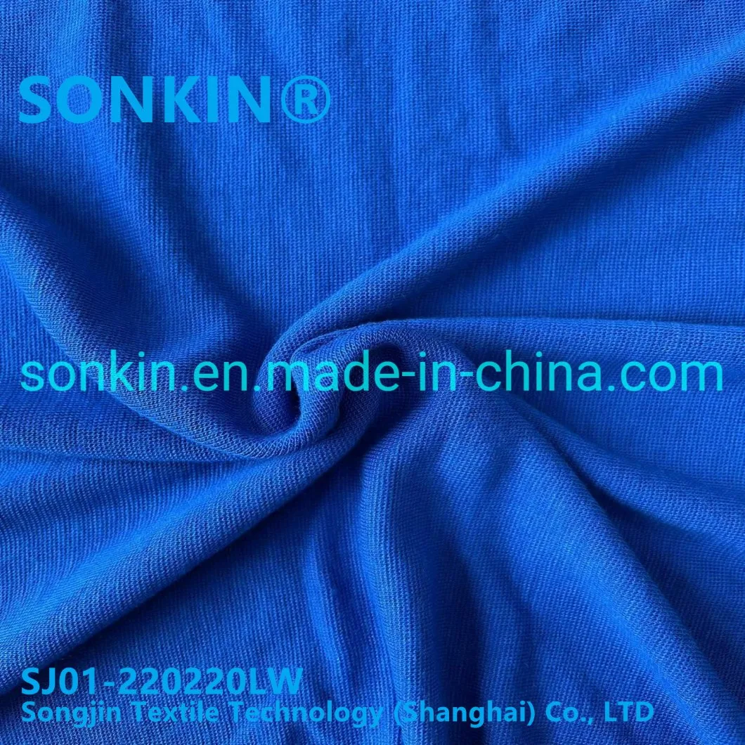 China Factory 220GSM Modacrylic Cotton Viscose Conductive Fiber Rib Knitted Flame Retardant Fabric