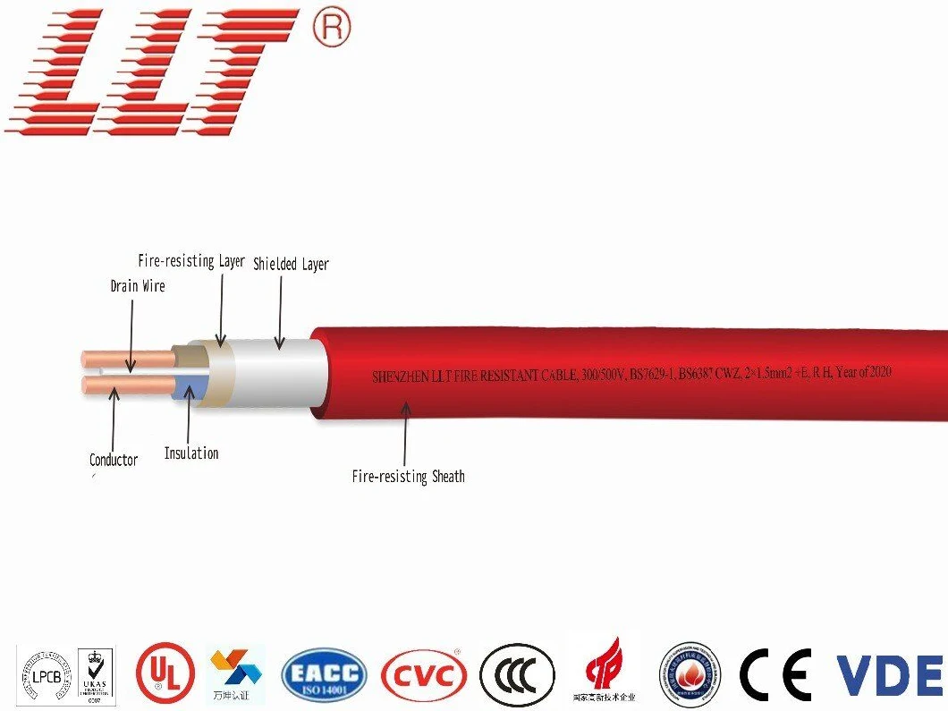 Fire Resistant Fire Alarm Lpcb Electric Cable BS/En/IEC Halogen-Free Jacket