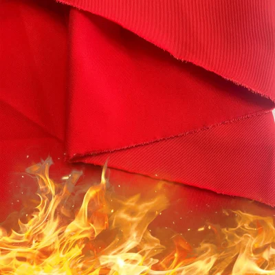 Ropa de trabajo Tela impermeable al fuego Retardante de llama Tela sarga Algodón Fabricantes China