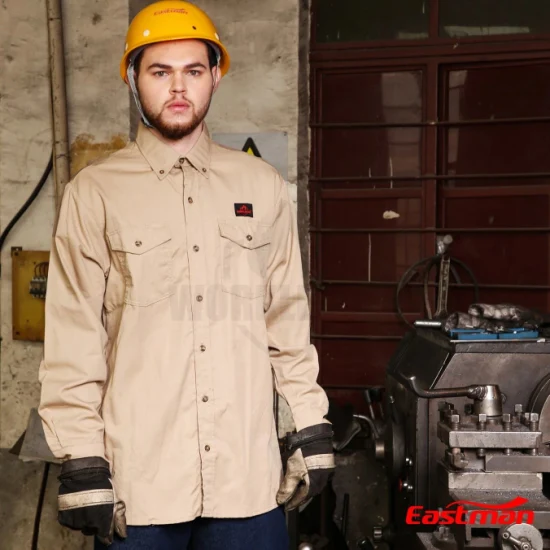 Camisa de trabajo Fr Men′ S/100% algodón/ Cualquier color y tamaño/